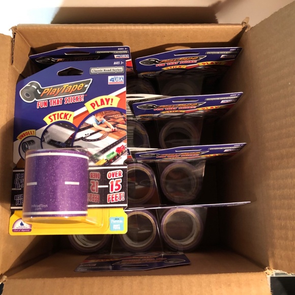FULL CASE LOT!(12) InRoad Play Tape Purple Road 2" x 15 feet ea. For Hot Wheels - Picture 11 of 11